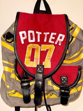 Harry Potter Quidditch Team Potter 07 Canvas Backpack ⚡️